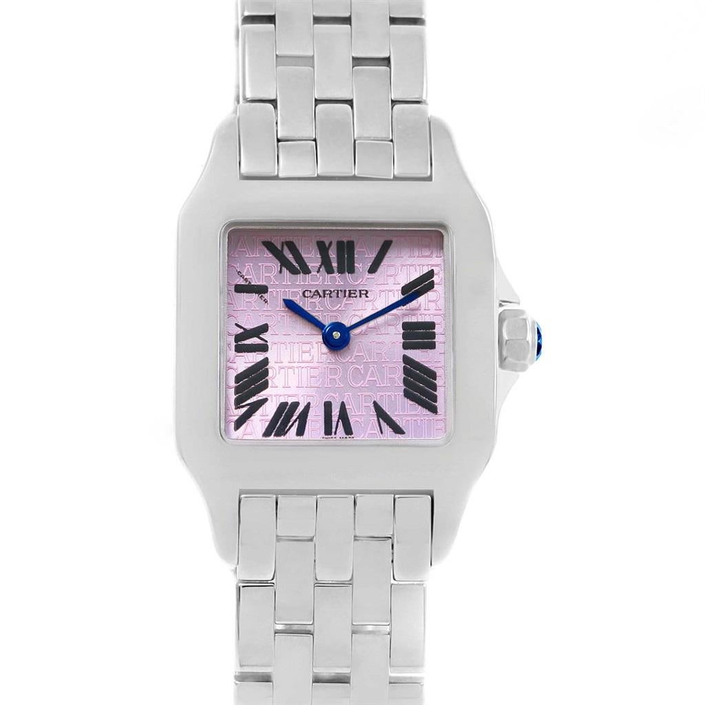 Cartier Santos Demoiselle Purple Dial Small Ladies Watch W2510002 1