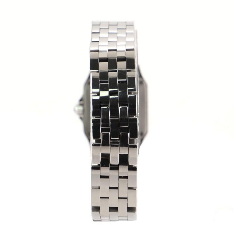 Cartier Santos Demoiselle Quartz Watch Stainless Steel 20 In Good Condition In New York, NY