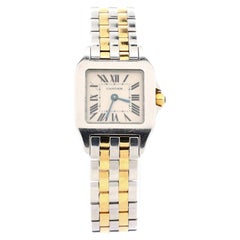 Cartier Santos Demoiselle Quartz Watch Stainless Steel and Yellow Gold