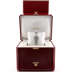 Cartier Santos Demoiselle Quartz Watch White Gold with Diamond Bezel 20