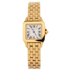 Cartier Santos Demoiselle Quartz Watch Yellow Gold 20