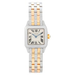 Cartier Santos Demoiselle Small Ladies 2-Tone Steel Gold Watch W25066Z6