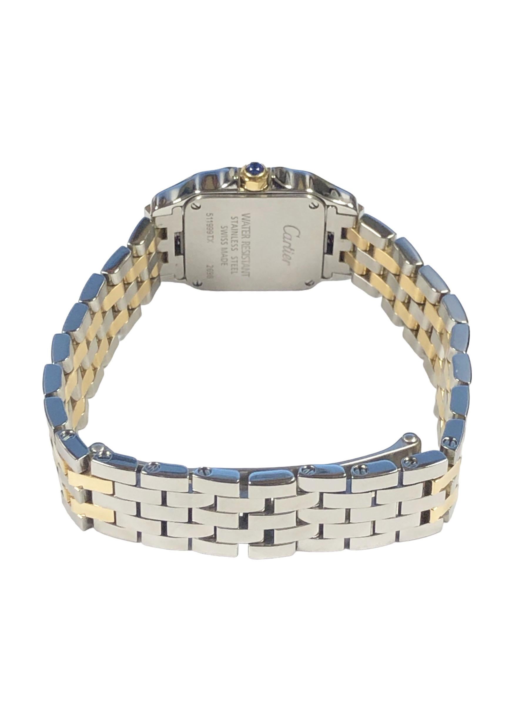 Cartier Santos Demoiselle Steel and Yellow Gold Ladies Quartz Wrist Watch 1
