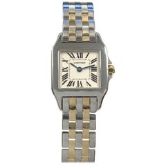 Cartier Santos Demoiselle Steel and Yellow Gold Ladies Quartz Wrist Watch