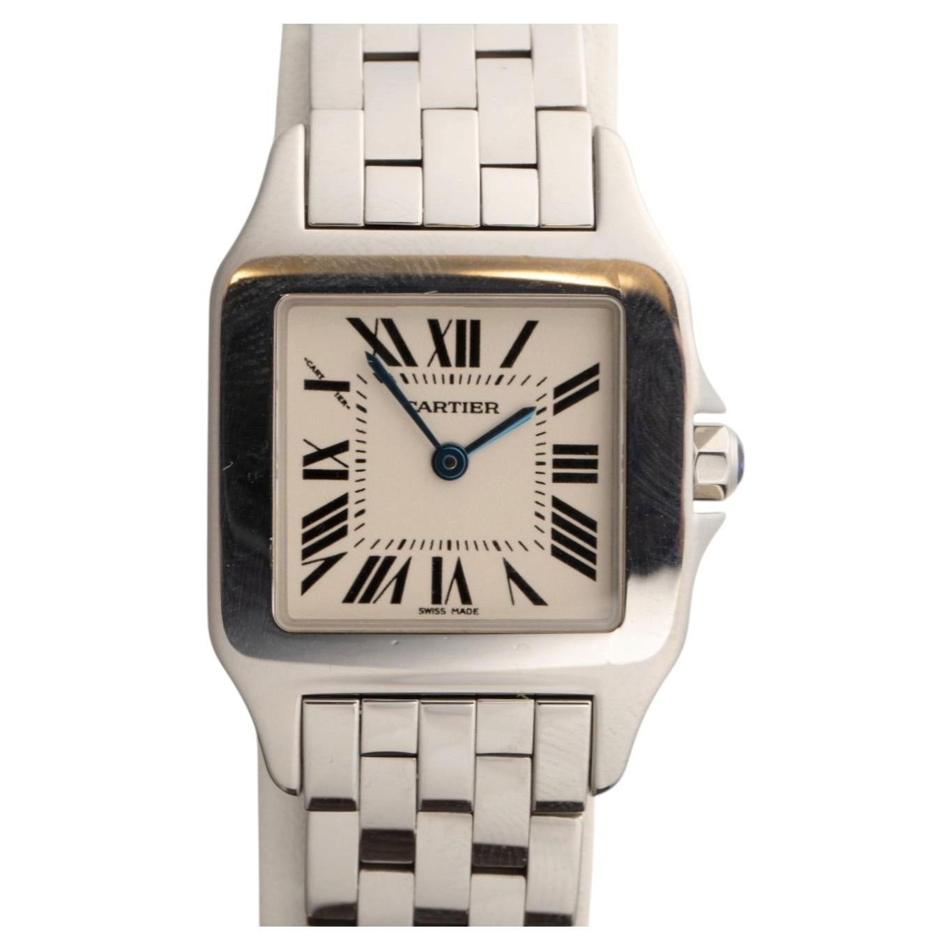 Reloj de pulsera de cuarzo Cartier Santos Demoiselle Midsize de acero 2701