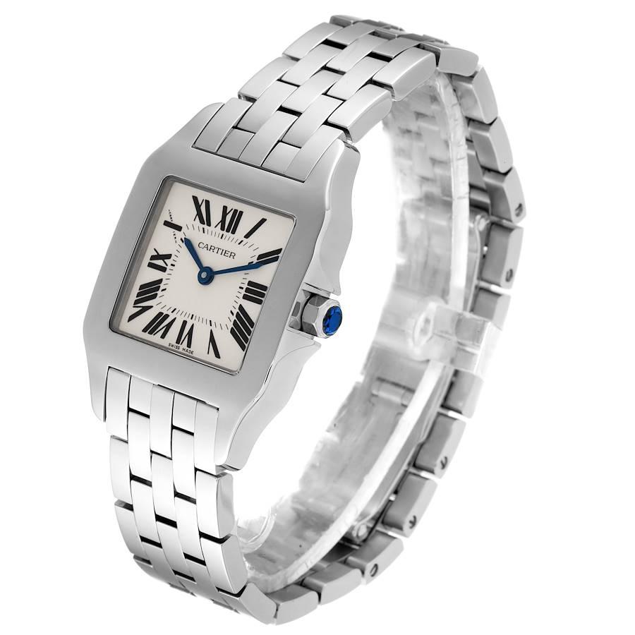 Women's Cartier Santos Demoiselle Steel Midsize Silver Dial Ladies Watch W25065Z5