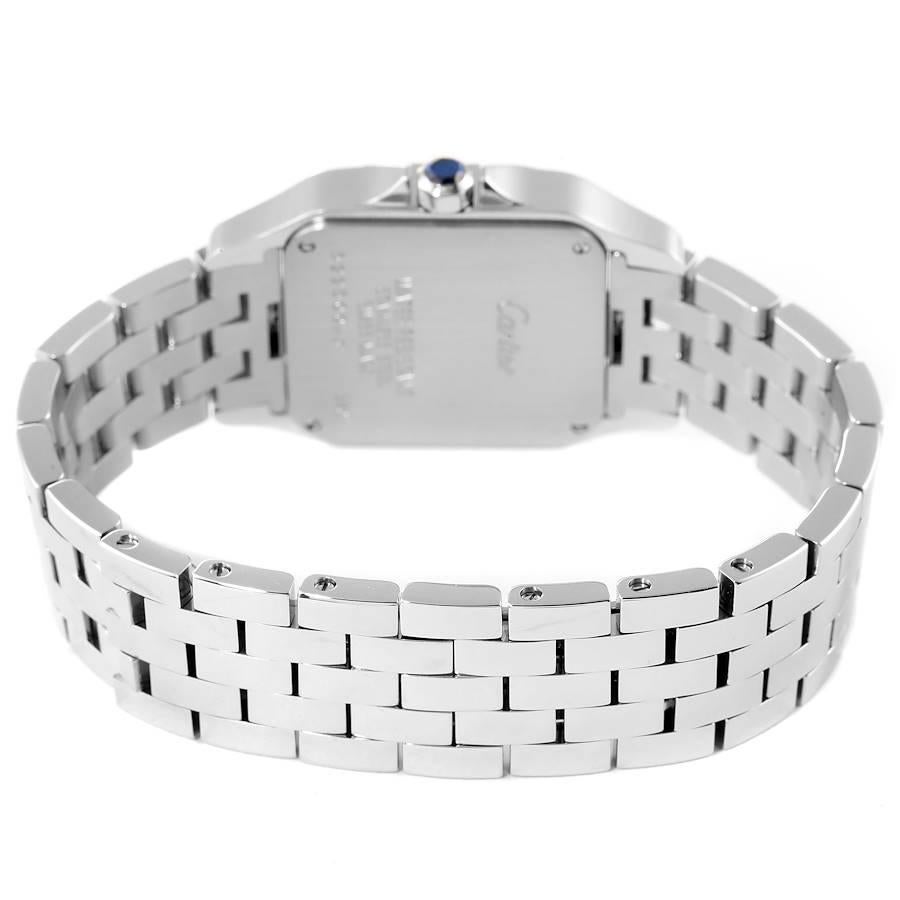 Cartier Santos Demoiselle Steel Midsize Silver Dial Ladies Watch W25065Z5 3