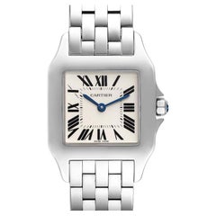 Cartier Santos Demoiselle Steel Midsize Silver Dial Ladies Watch W25065Z5