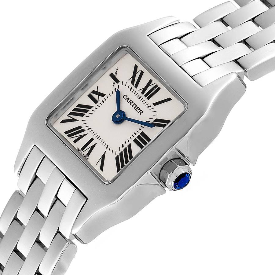 Cartier Santos Demoiselle Steel Silver Dial Ladies Watch W25064Z5 For Sale 1