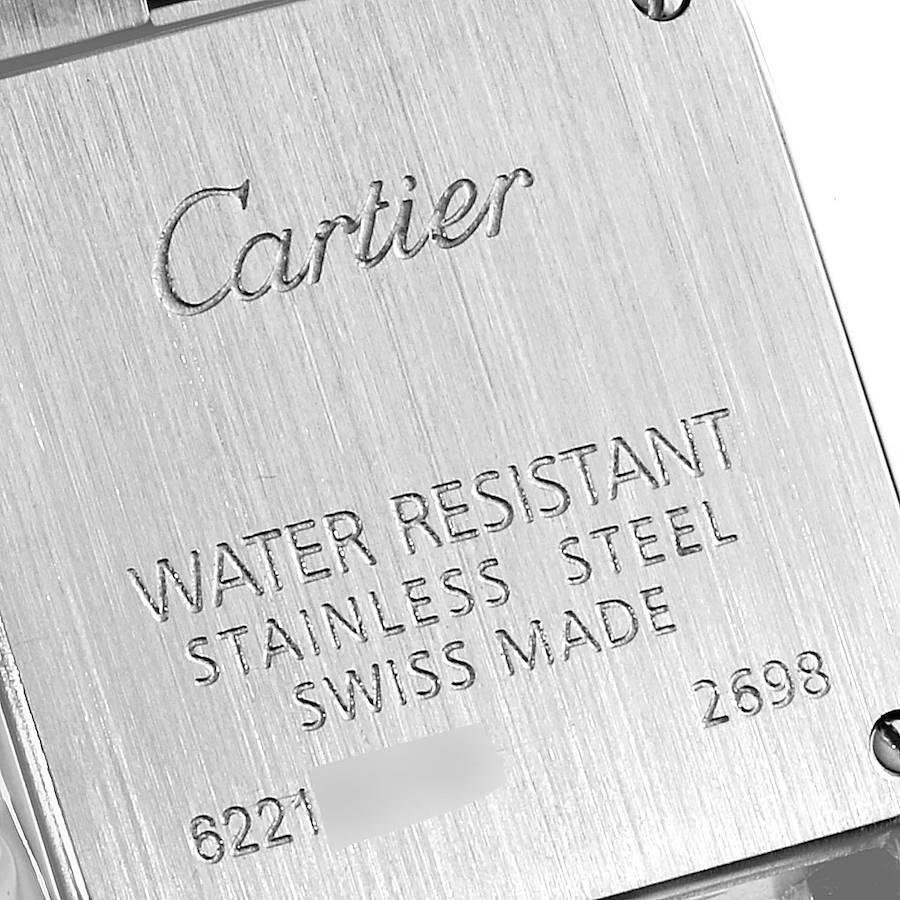 Cartier Santos Demoiselle Steel Silver Dial Ladies Watch W25064Z5 For Sale 2