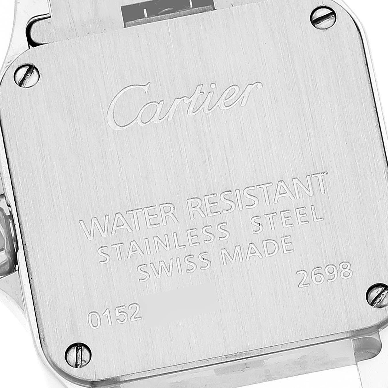 Cartier Santos Demoiselle Steel Silver Dial Ladies Watch W25064Z5 1