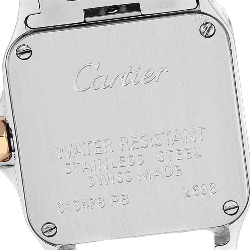 Cartier Santos Demoiselle Steel Yellow Gold Ladies Watch W25066Z6 2