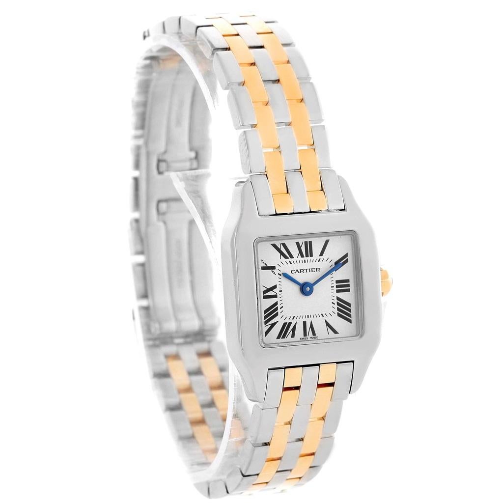 Cartier Santos Demoiselle Steel Yellow Gold Ladies Watch W25066Z6 4