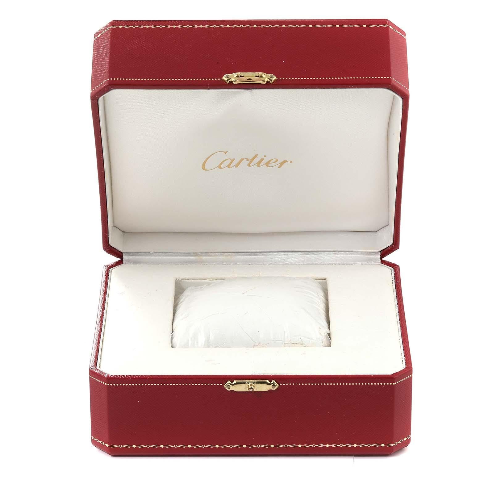 Cartier Santos Demoiselle Stahl Gelbgold Midsize Damenuhr W25067Z6, Santos Demoiselle im Angebot 6