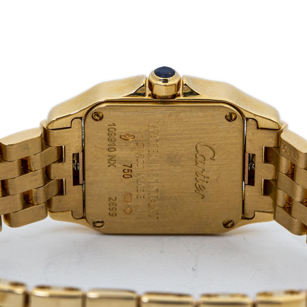 Contemporary Cartier Santos Demoiselle W25063X9 2699 18K Yellow Gold Quartz Ladies Watch For Sale