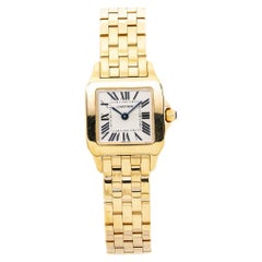 Cartier Santos Demoiselle W25063X9 2699 18K Yellow Gold Quartz Ladies Watch