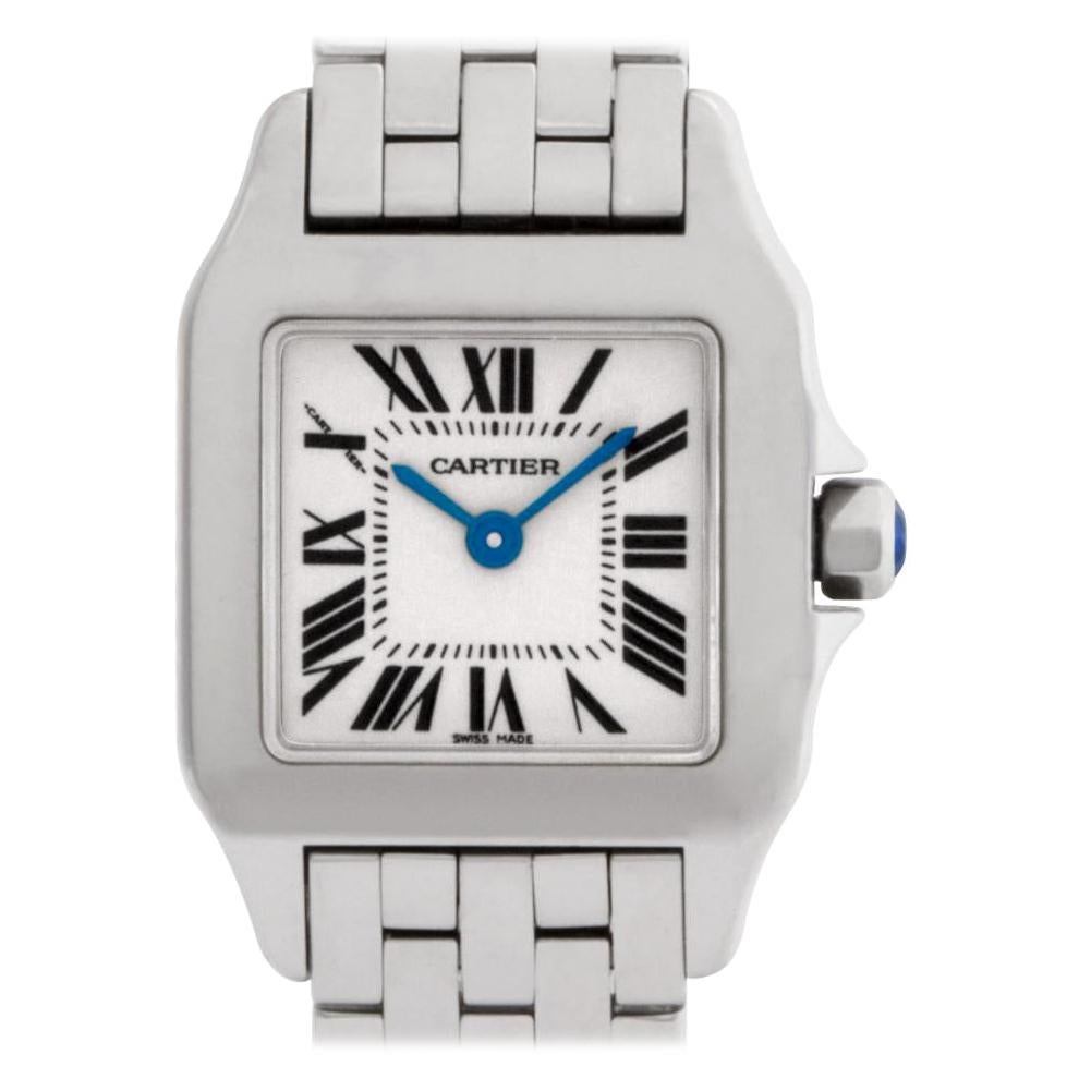 Cartier Santos Demoiselle 2701 with Band and White Dial For Sale at 1stdibs