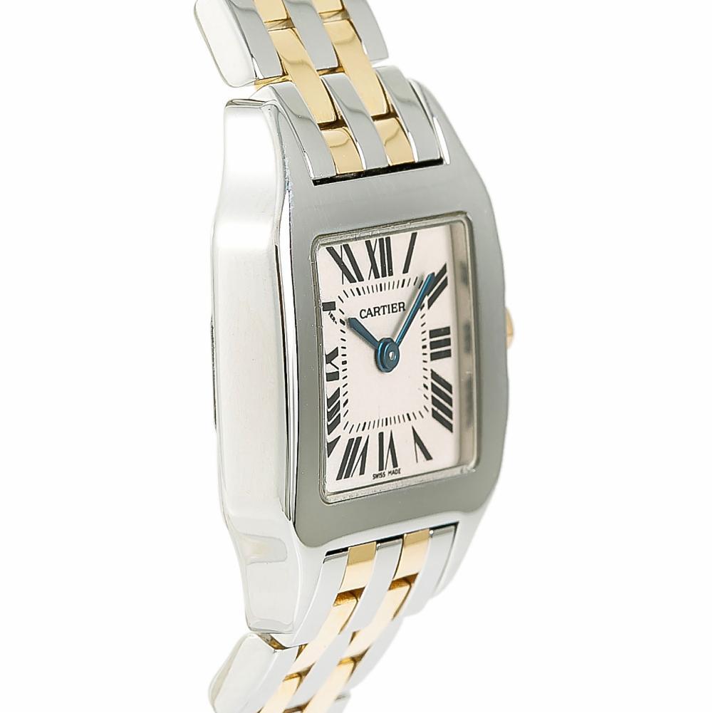 Cartier Santos Demoiselle W25066Z6, Certified and Warranty In Excellent Condition For Sale In Miami, FL