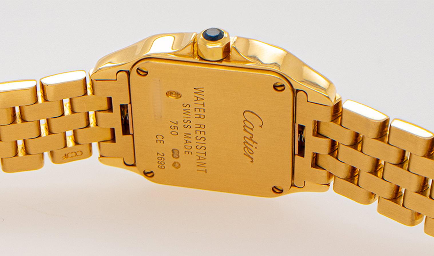 Modern Cartier Santos Demoiselle Watch 18K Yellow Gold Original Box
