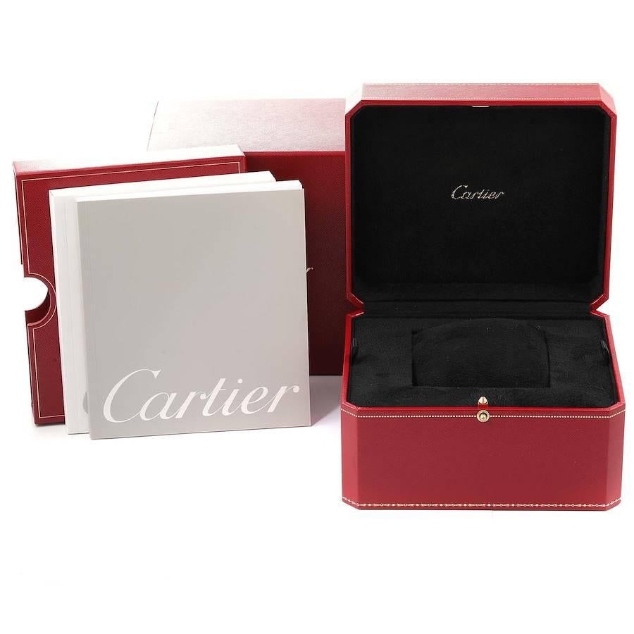 Cartier Santos Demoiselle White Gold Diamond Ladies Watch WF9003Y8 Box Papers 3