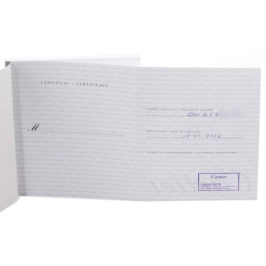 Cartier Santos Demoiselle White Gold Diamond Ladies Watch WF9003Y8 Box Papers 2
