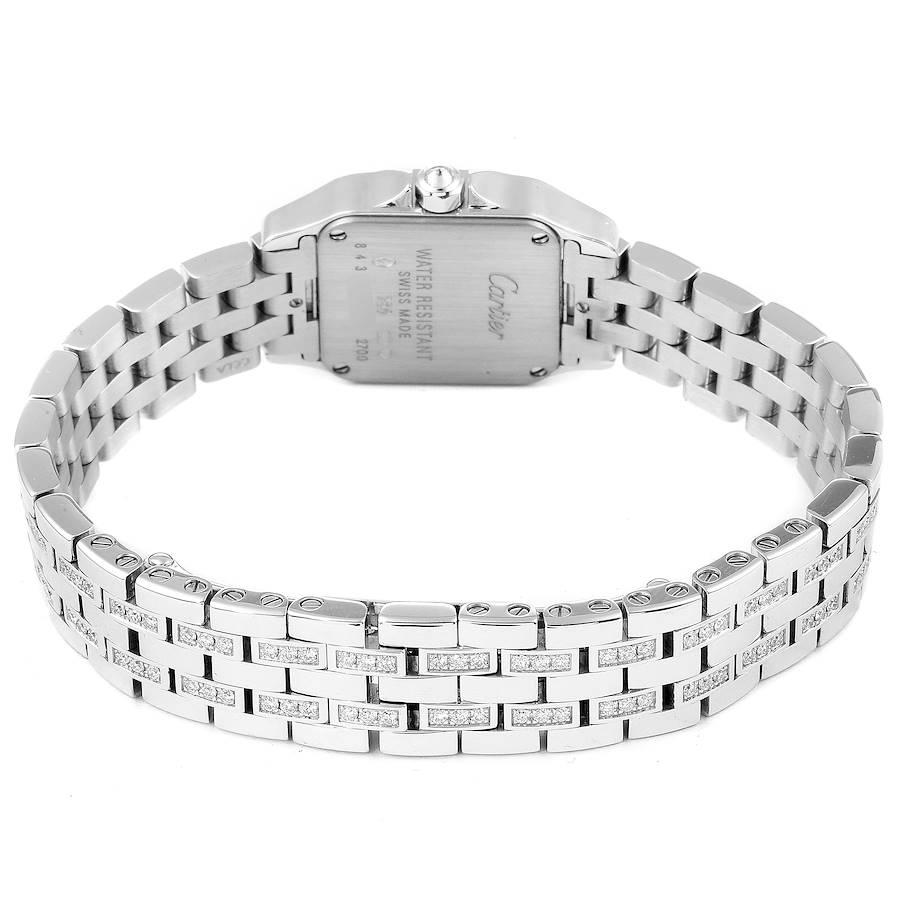 Cartier Santos Demoiselle White Gold Diamond Ladies Watch WF9003YC For Sale 3