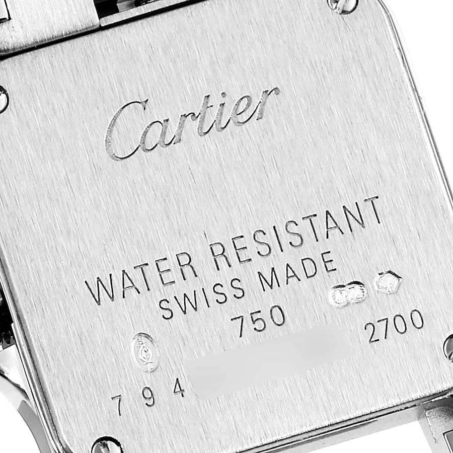 Cartier Santos Demoiselle White Gold Diamond Ladies Watch WF9005Y8 For Sale 2