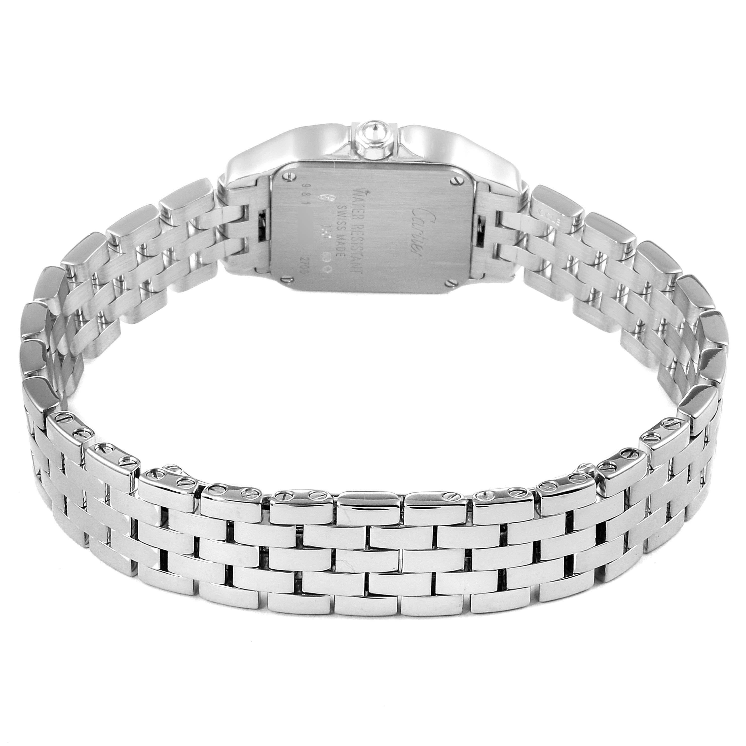 Cartier Santos Demoiselle White Gold Diamond Ladies Watch WF9005Y8 For Sale 4