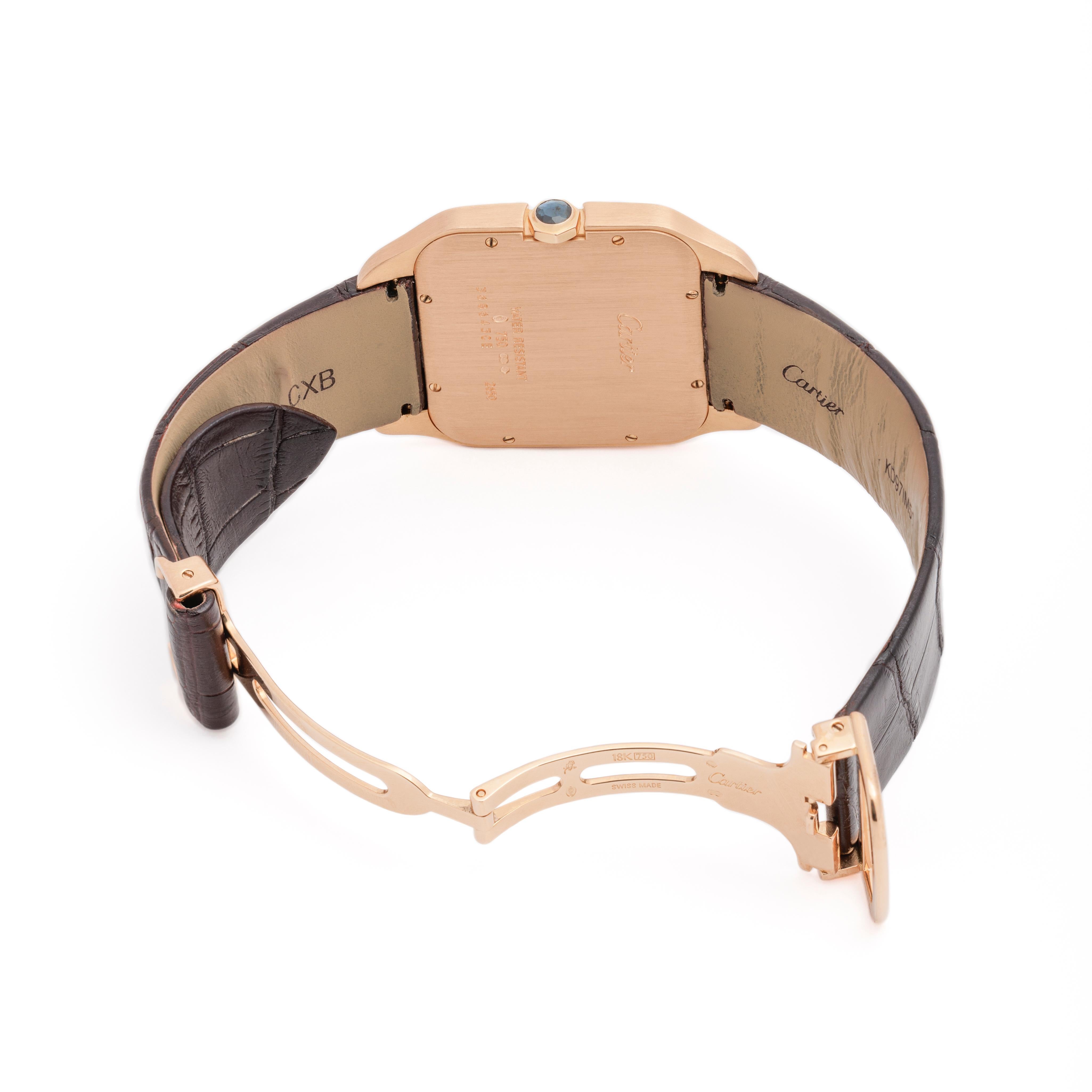 Cartier Santos Dumont 18 Karat Rose Gold Model W2006951 2