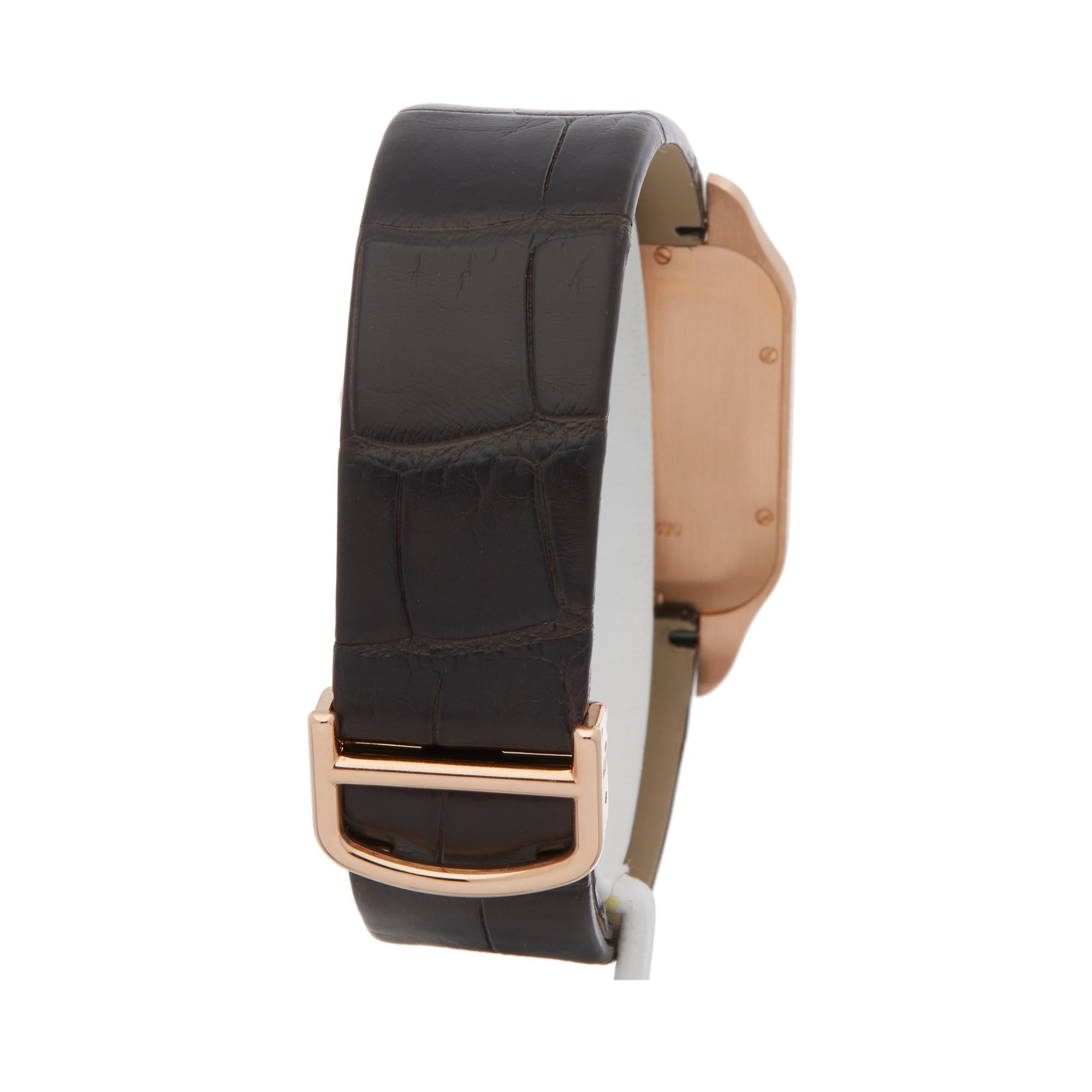 cartier santos dumont rose gold