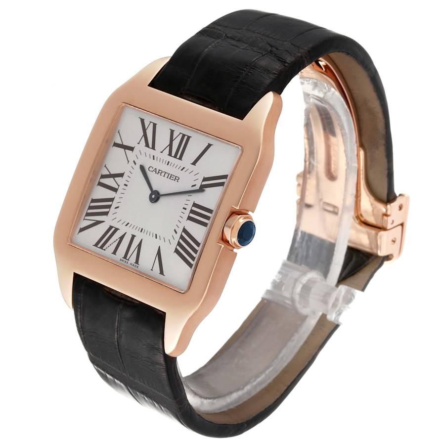 cartier rose gold mens watch