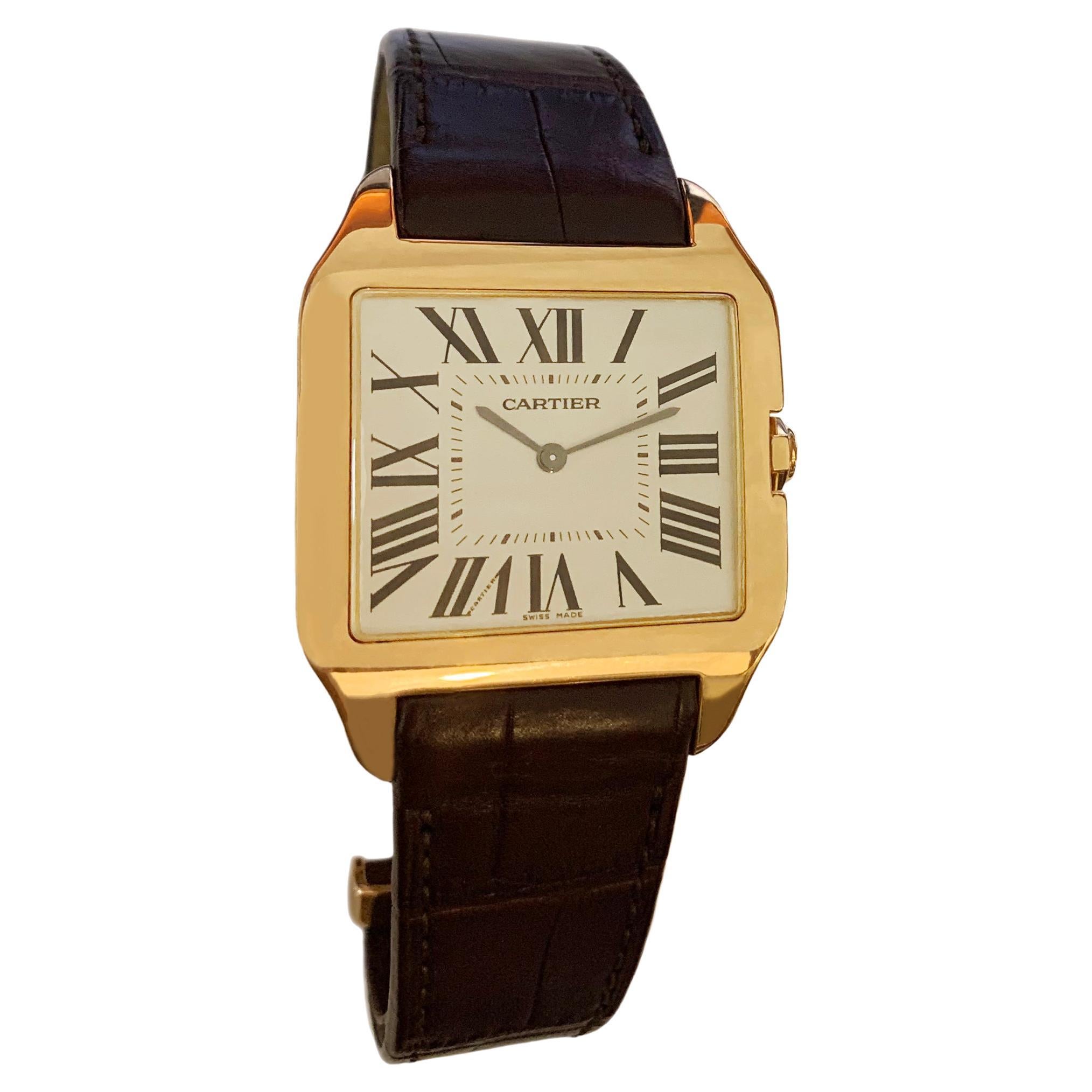 Cartier Santos Dumont 18k Rose Gold Watch W2006951