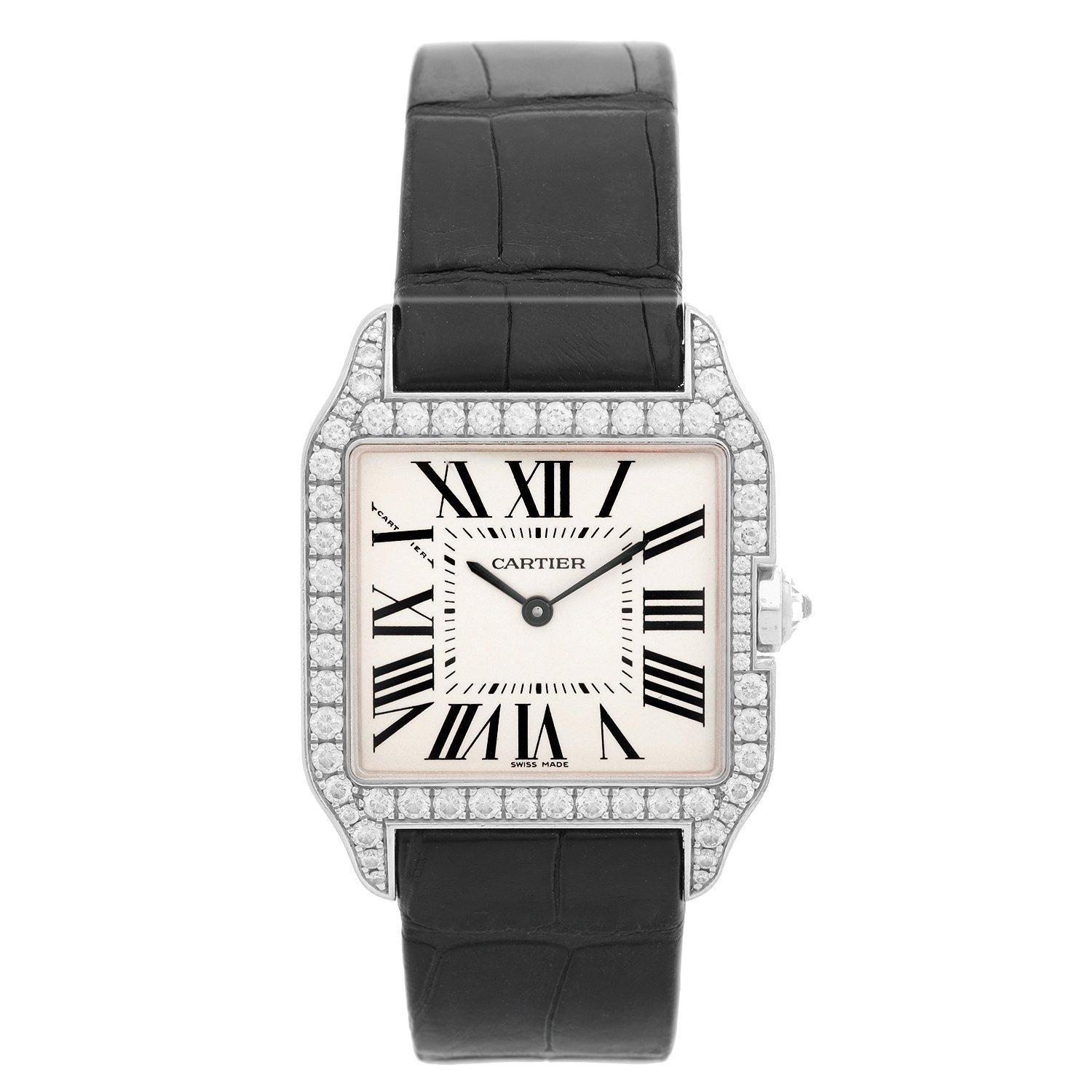 Cartier Santos Dumont 18 Karat Gold and Diamond Men's/Ladies Watch WH100251