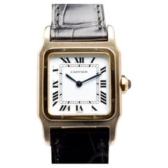 Vintage Cartier Santos Dumont 18K Yellow & White Gold Paris Dial 78225 Manual Watch 1980