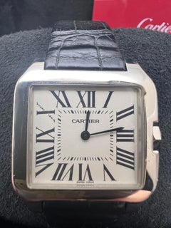 Cartier Santos Dumont 30.5mm x 38.5mm 18K White Gold W2009451 Box and Card