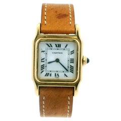 Cartier Santos Dumont 78097 18K Yellow Gold Vintage Watch