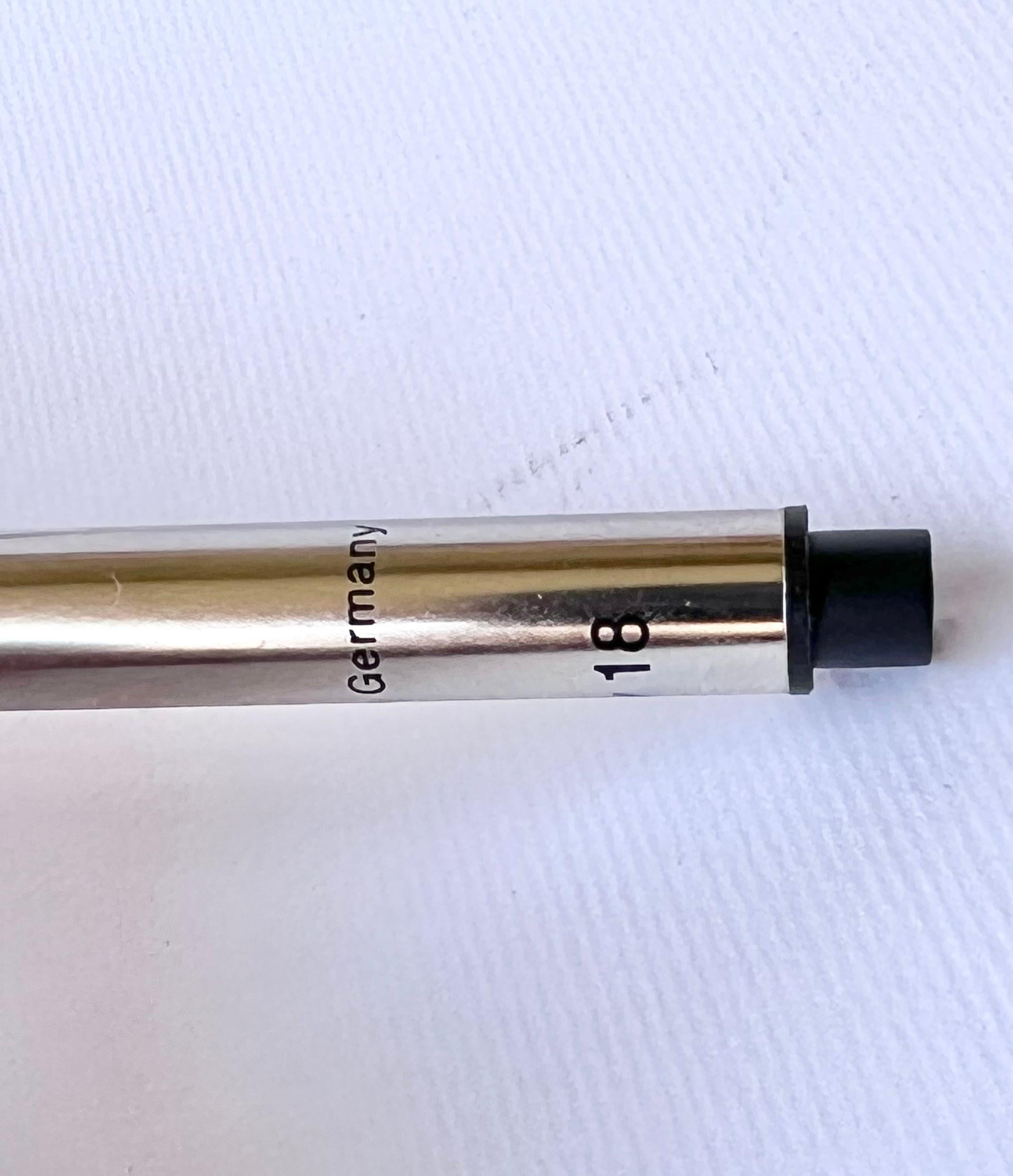 Cartier Santos-Dumont Brushed metal de metal rollerball pen  For Sale 11