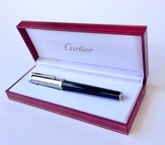Cartier Santos-Dumont Brushed metal de metal rollerball pen