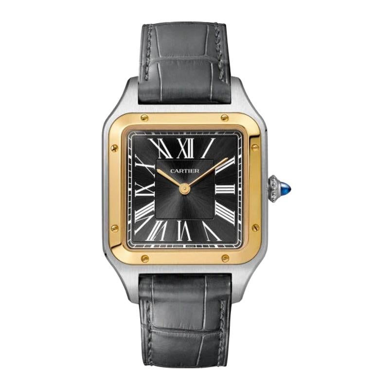 Cartier Santos-Dumont Hand-Wound Mechanical Movement Steel Watch W2SA0015
