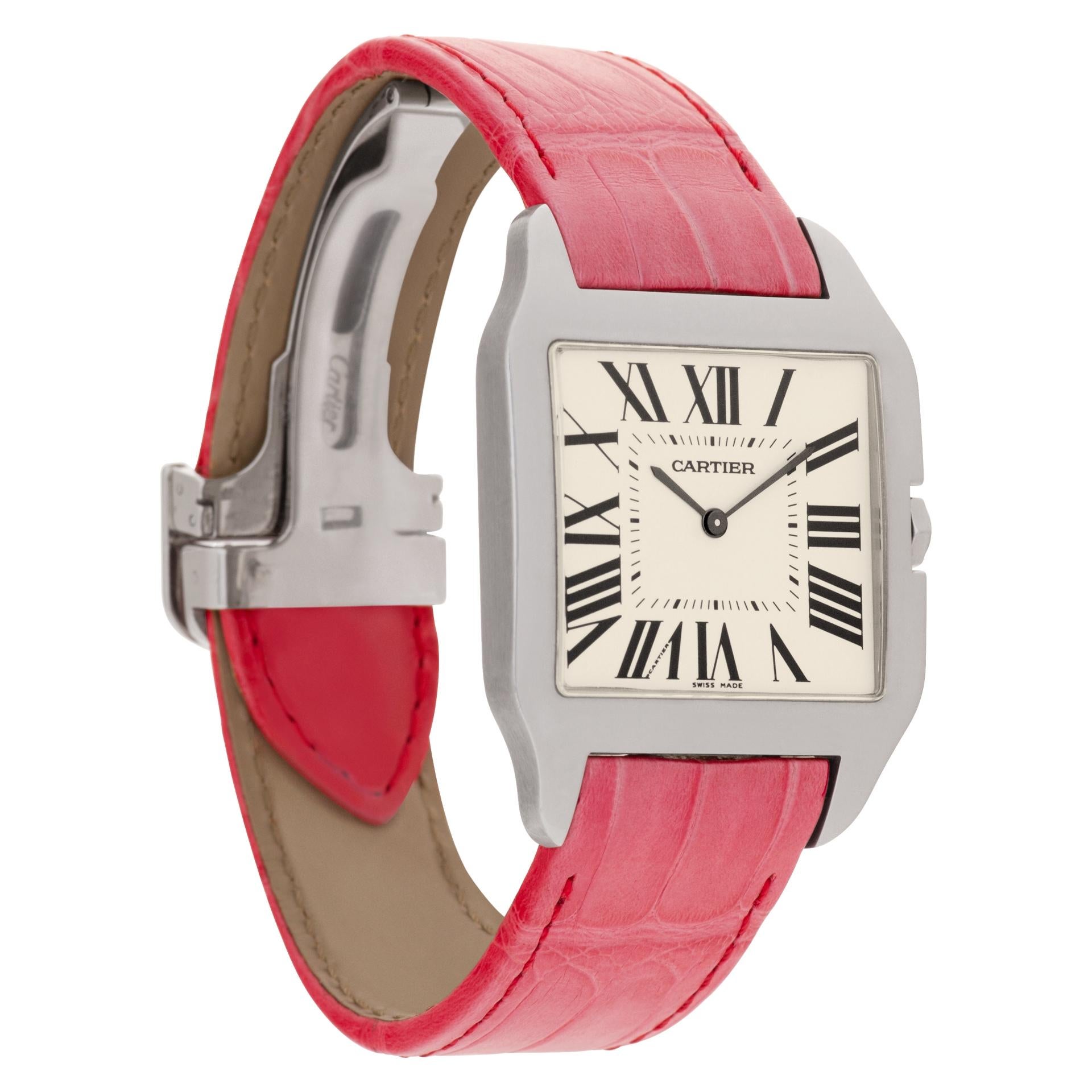 cartier santos pink strap