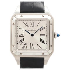 Cartier Santos Dumont Large 31.4mm x 43.5mm WSSA0022 Silver Dial Box Papers