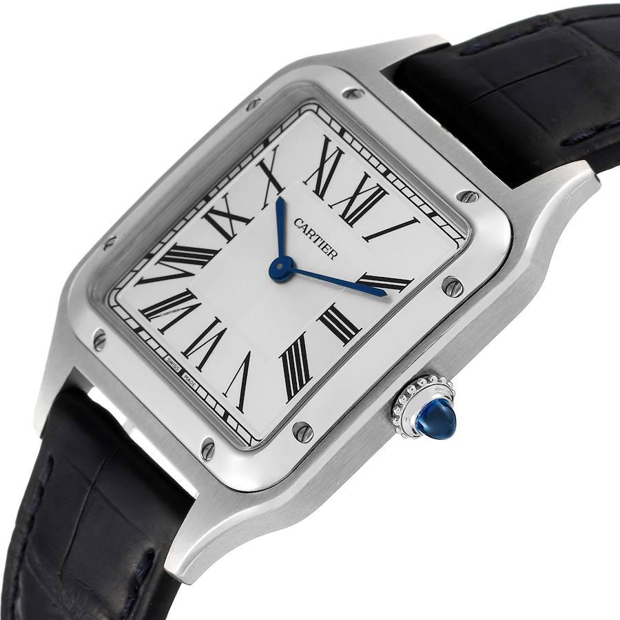 cartier santos black strap