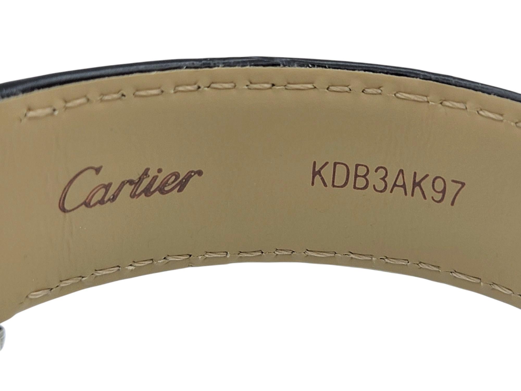 Cartier Santos-Dumont Large Model Stainless Steel & 18 Karat Rose Gold Watch In Good Condition For Sale In Scottsdale, AZ