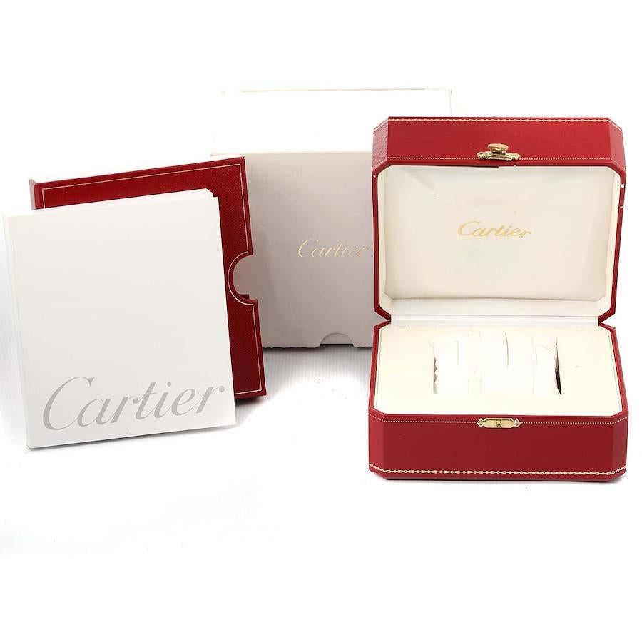 Cartier Santos Dumont Large Rose Gold Silver Dial Mens Watch WGSA0021 For Sale 6