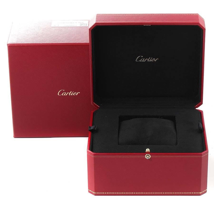 Cartier Santos Dumont Large Steel Rose Gold Mens Watch W2SA0011 3