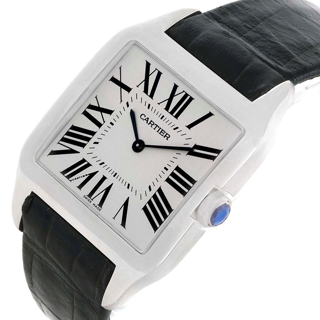 Cartier Santos Dumont Men's 18 Karat White Gold Manual Watch W2007051 8