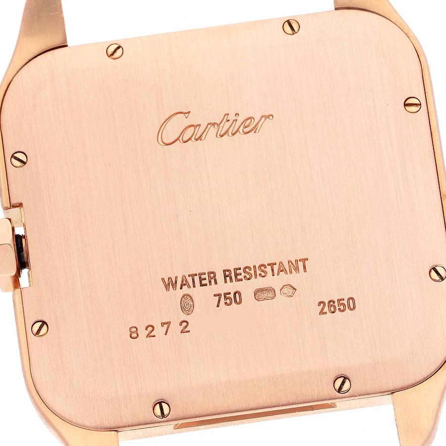 Cartier Santos Dumont Mens 18k Rose Gold Mens Watch W2012851 2