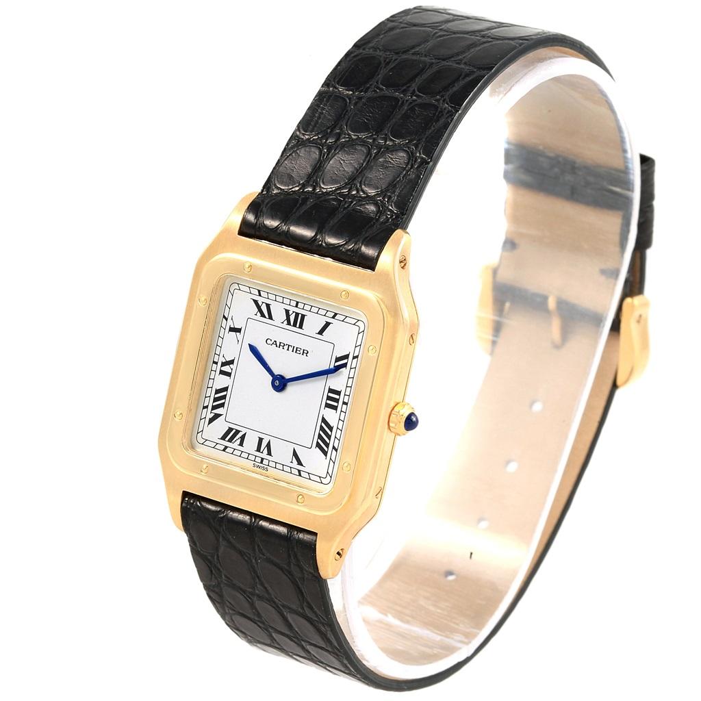 Cartier Santos Dumont Paris Yellow Gold Manual Watch 15751 4