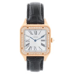 Cartier Santos Dumont Quartz 18k Rose Gold WJSA0016 4241