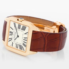 Cartier Santos Dumont Quartz 18k Yellow Gold W2009251 2649